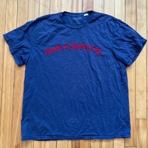 Denim & Supply Ralph Lauren Navy Blue Red Logo Graphic T-Shirt XXL Mens